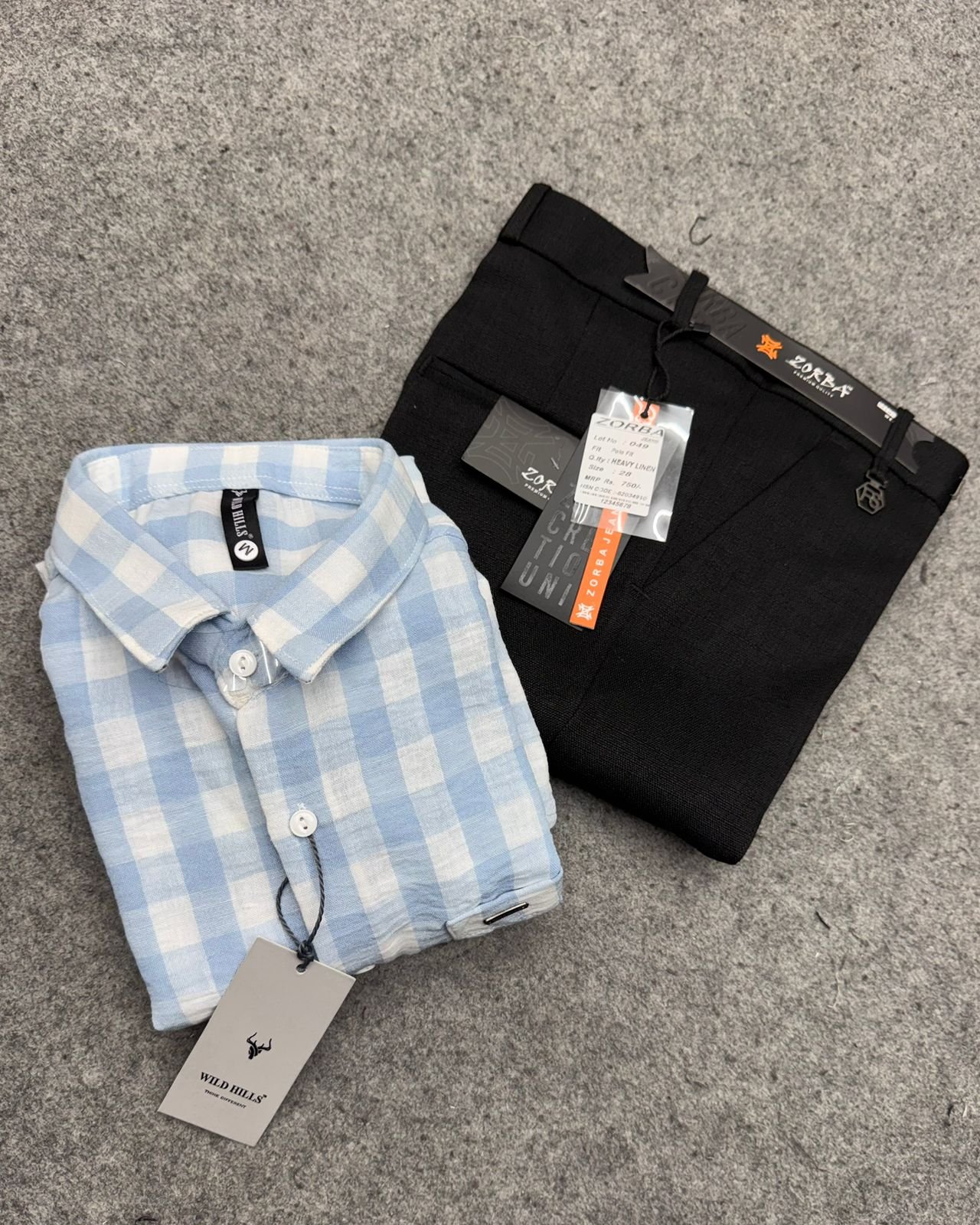 crushed linen + Linen Polo Fit